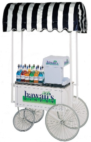 36" Hawaii's Finest Shave Ice Wagon, White