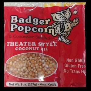 6 oz Coconut Oil BP Popcorn Kit, 36/case
