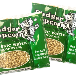 8 oz White Popcorn Kits, 24/case