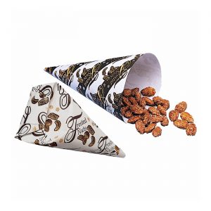 Frosted Nut Cones, 250 Cones/sleeve