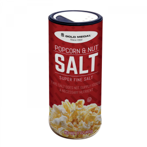 Gold Medal Popcorn Salt, 17 oz Ctn