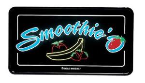 Lighted Smoothie Sign