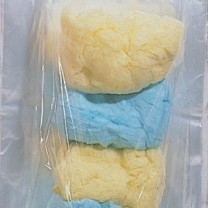 Plain Cotton Candy Bags, 100/sleeve